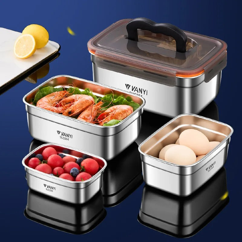 Boîte à déjeuner en acier inoxydable 304